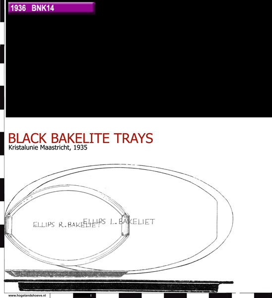 36-92 black bakelite trays 1936