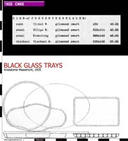 35-92 black glass trays 1935