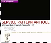 39-1 service pattern antique
