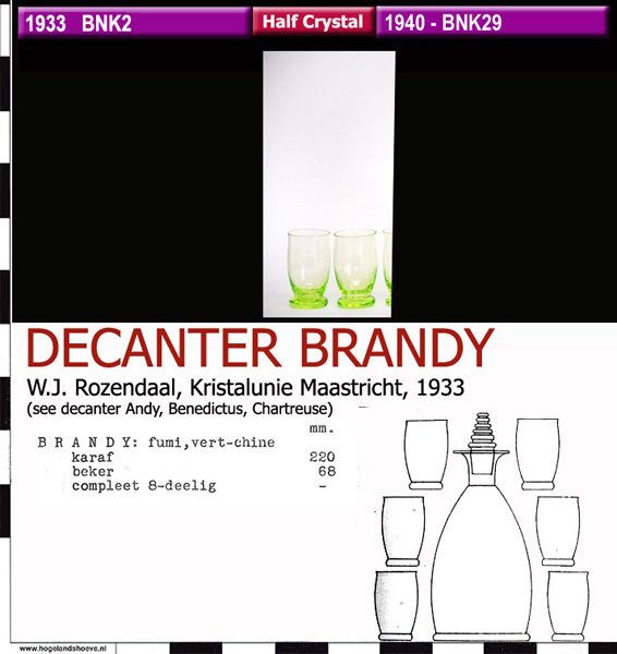 33-5 servies decanter brandy