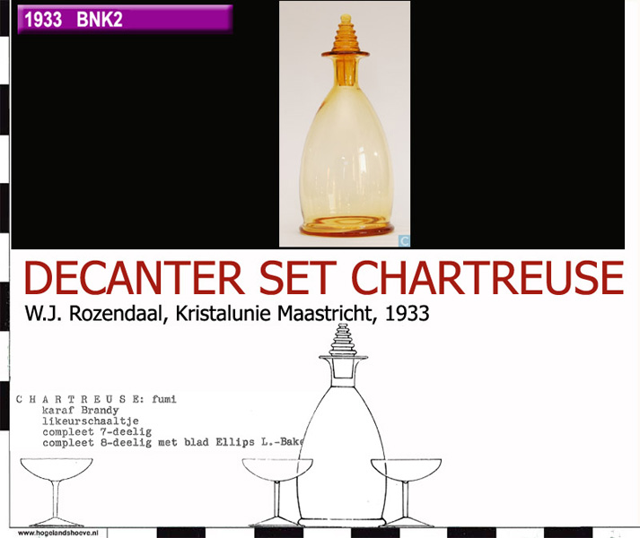 33-5 servies decanter chartreuse x