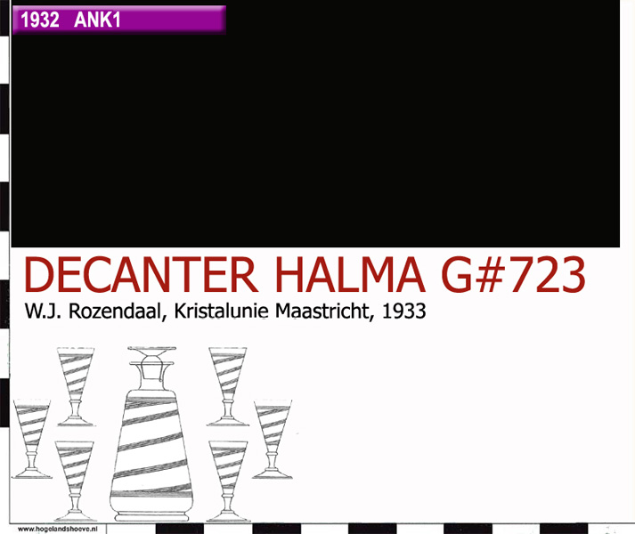 33-5 servies decanter halma G#723