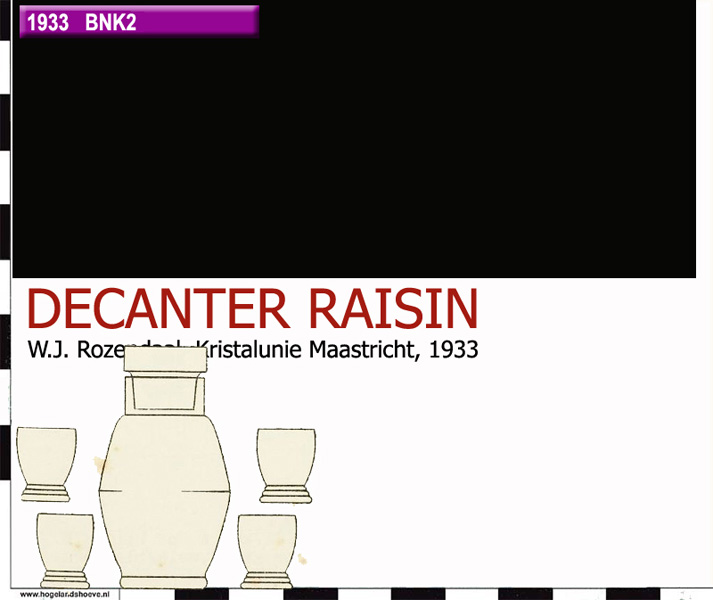 33-5 servies decanter raisin