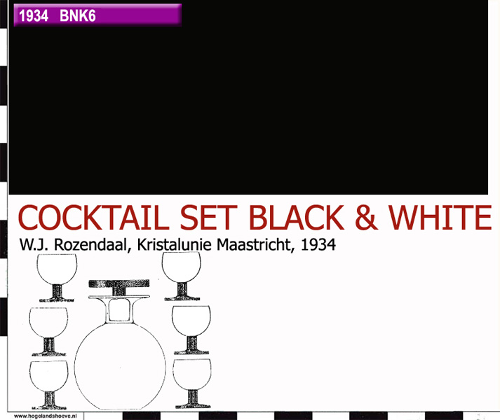34-5 servies cocktail blackandwhite