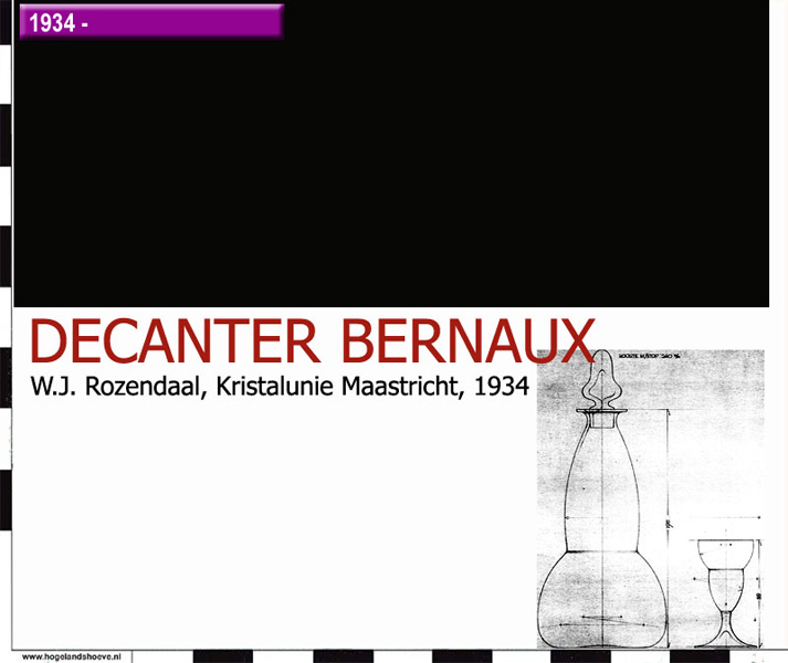 34-5 servies decanter bernaux