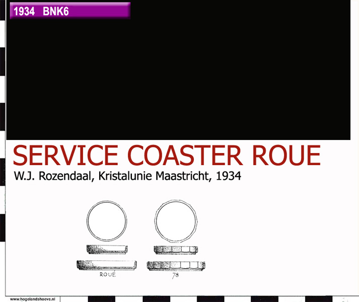 34-9 servies coaster roue