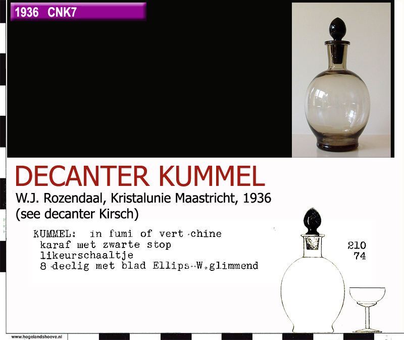 36-5 servies decanter kummel