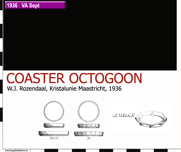 36-9 servies coaster octogoon