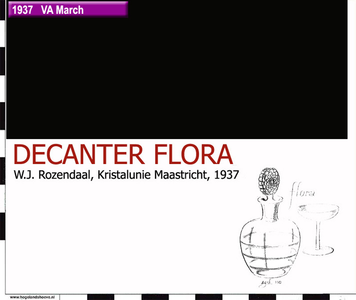 37-5 servies decanter flora