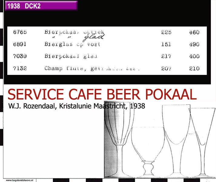38-1 service pattern cafe beer pokaal