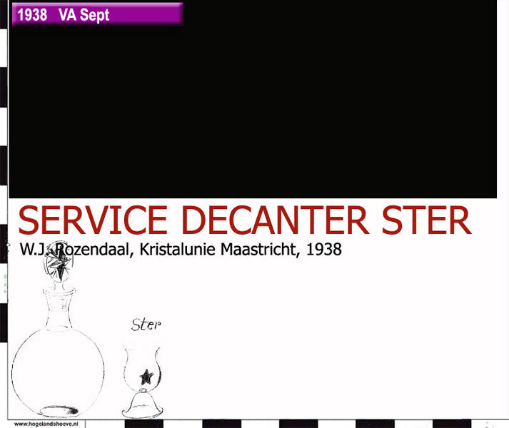 38-5 servies decanter ster