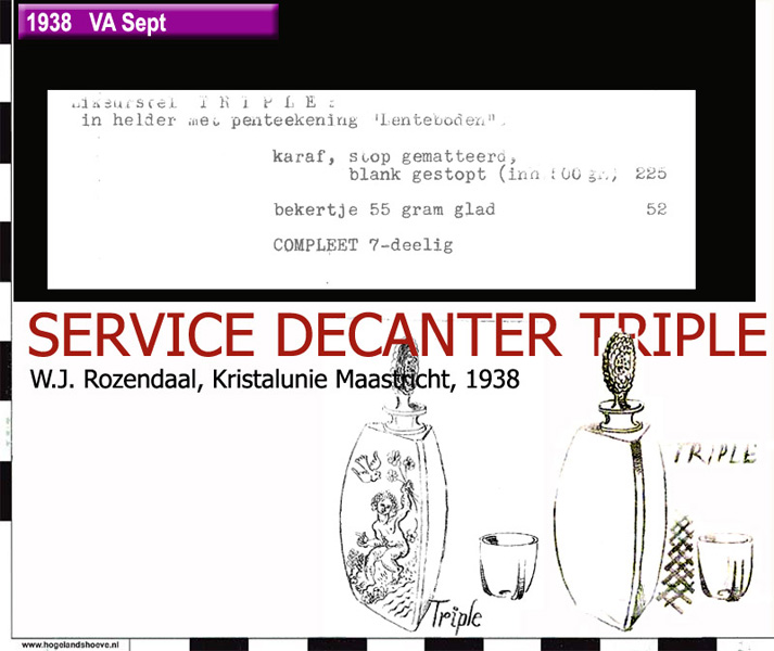 38-5 servies decanter triple