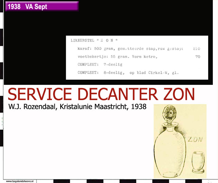 38-5 servies decanter zon
