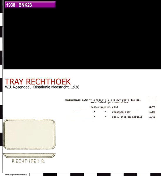 38-92 tray rechthoek
