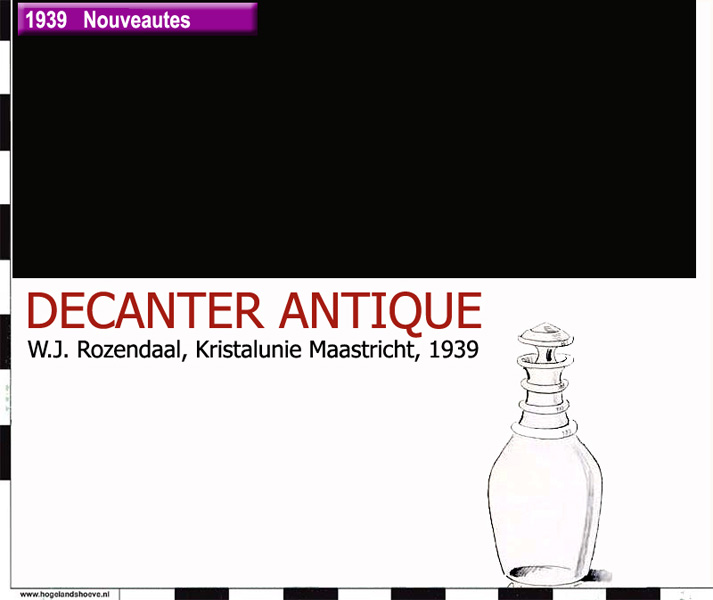 39-5 servies decanter antique