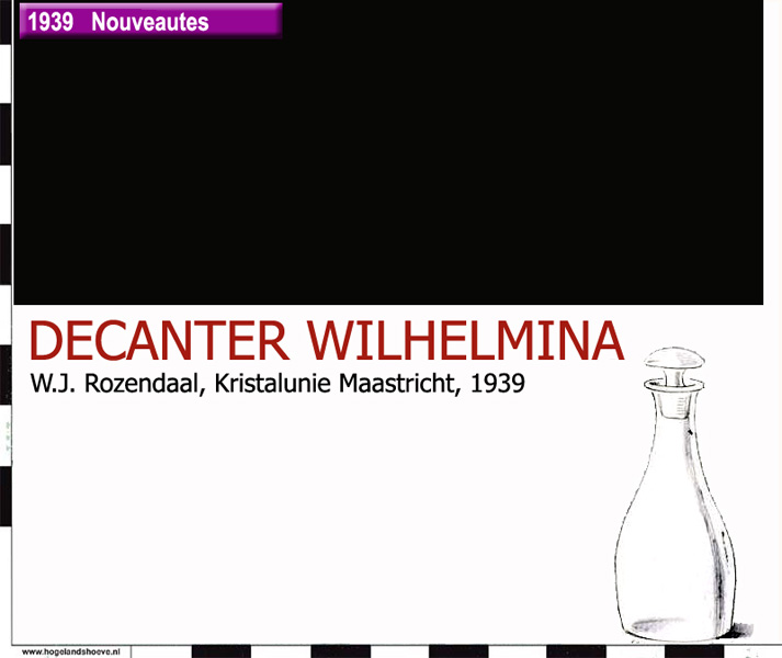 39-5 servies decanter wilhelmina
